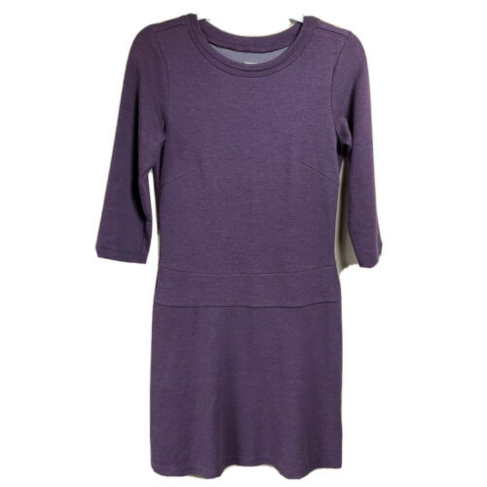 Toad&Co Dress Women's XS Purple Plum Nixi Athletic Hiking Outdoor 3/4 sleeve